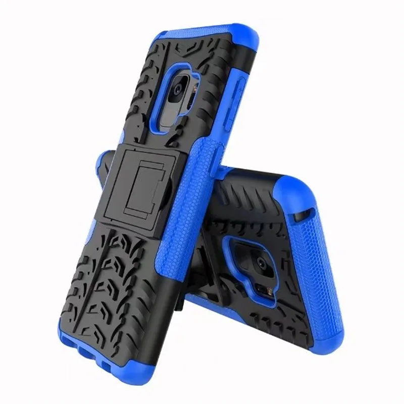 

For Samsung S9 plus C7 pro Cases Silicone Hard PC Hybrid Armor Kickstand Cover For Samsung A8 plus 2018 J2 pro Covers Heavy Duty