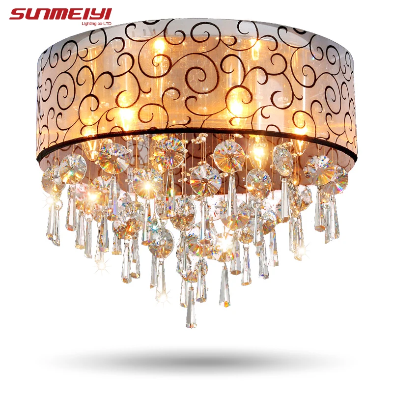 

Modern Crystal Ceiling Lights For Living Room luminarias para sala plafon led Crystal Ceiling Lamp Fixtures For Bedroom