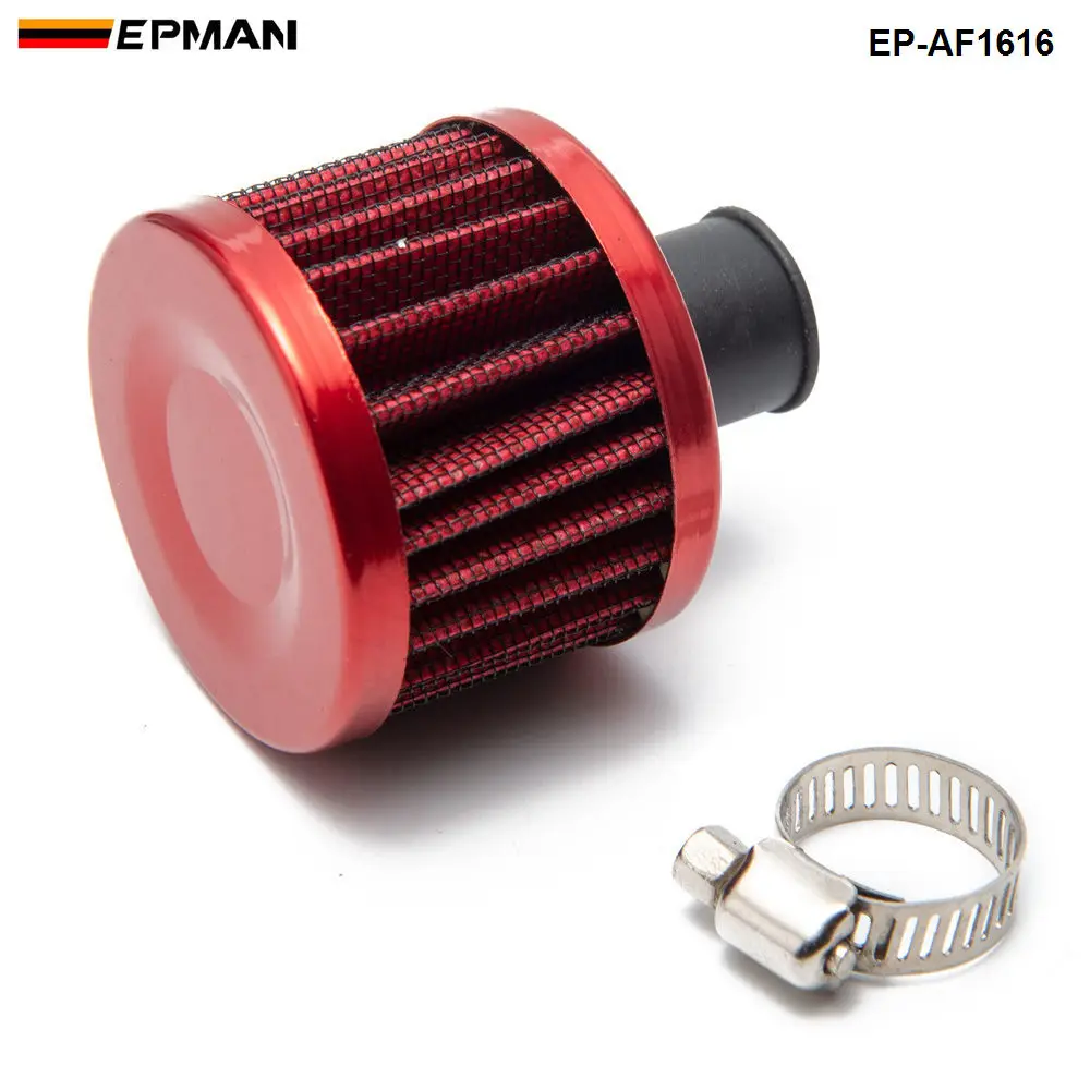 1 шт. Универсальный потока воздуха фильтр 51*51*40(Шея: 11 мм) изменение воздушного фильтра для BMW E30 3-ей серии EP-AF1616-1P - Цвет: Красный