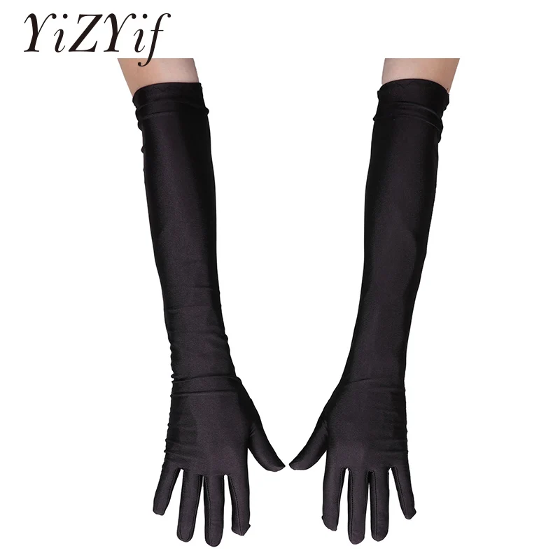 Сексуальные женские эластичные перчатки до локтя, длинные перчатки для защиты от солнца, Вечерние перчатки, аксессуары для фотосъемки