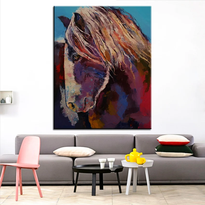 Large size Printing Oil Painting painted horse Wall painting Home