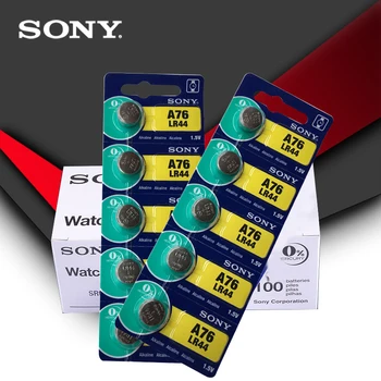 

50pcs Sony 100% Original 1.5V lr44 A76 AG13 G13A LR44 LR1154 357A SR44 Button Cell Coin Battery MADE IN JAPAN