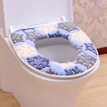 Мягкий чехол для унитаза липкий коврик для унитаза теплое сиденье для туалета с подогревом Накладка на унитаз моющееся сиденье для унитаза крышка