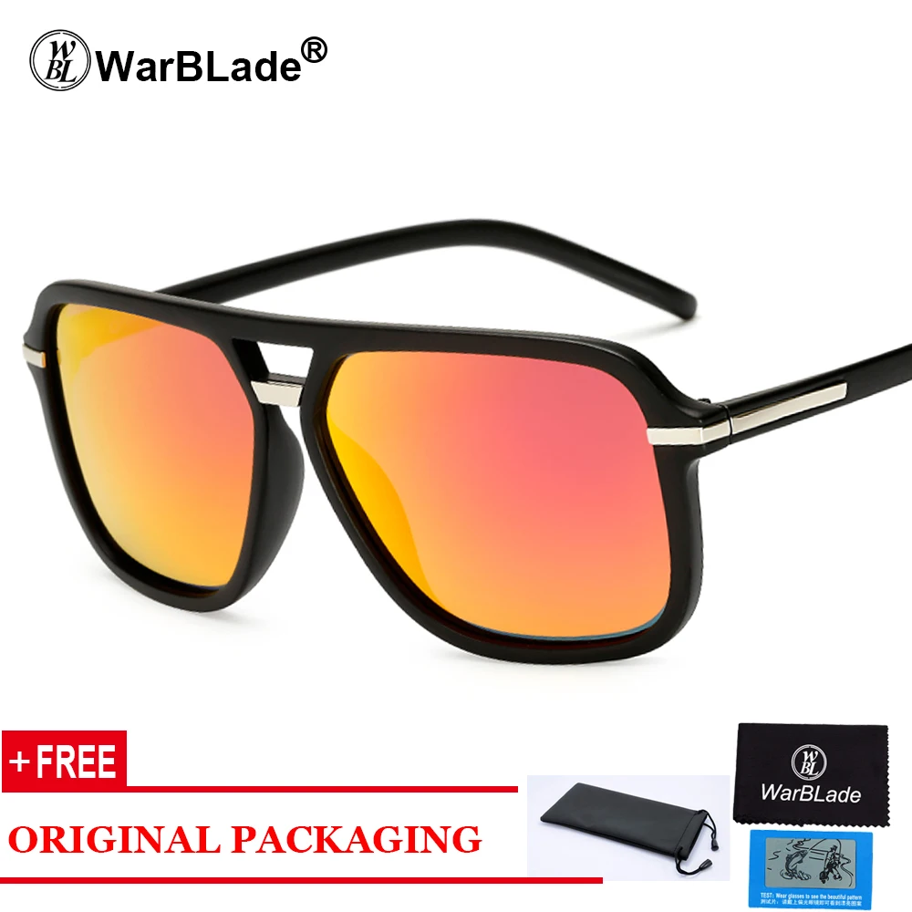 Warblade бренд Дизайн Для мужчин Классические Солнцезащитные очки для женщин поляризованный мужской Очки вождения Рыбалка Роскошные Защита от солнца Очки для Для мужчин Óculos Gafas - Цвет линз: black red
