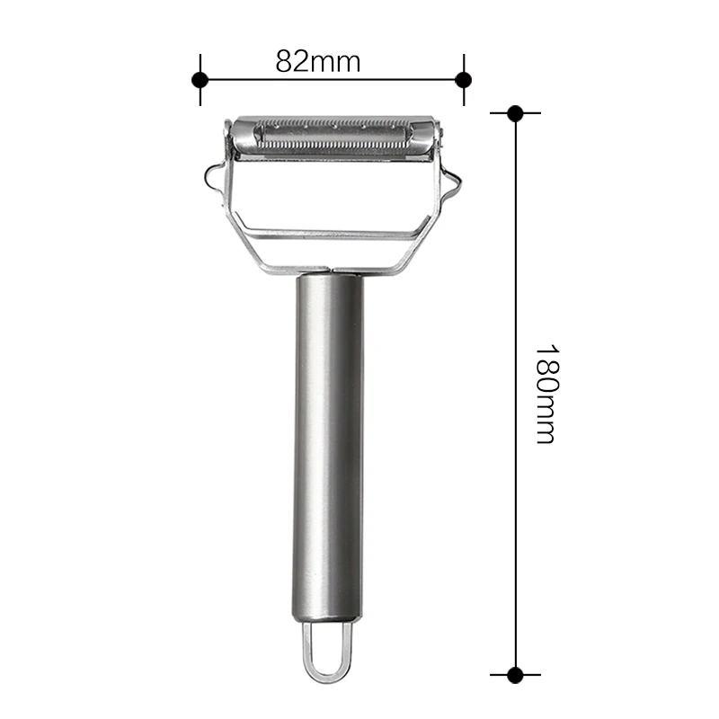 Практичный Нож для очистки овощей из нержавеющей стали, инструменты для овощей, терки, нож для очистки овощей, картофель, морковь, пилинг яблоко, два вида лезвий - Цвет: Flat Handle