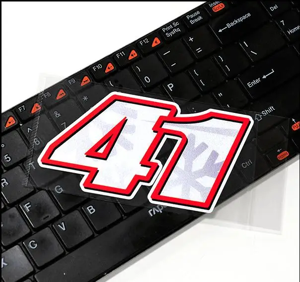 

motocross Noriyuki Haga #41 snowflake stickers reflective vinyl car sticker racing motorcycle helmet sticker superbike