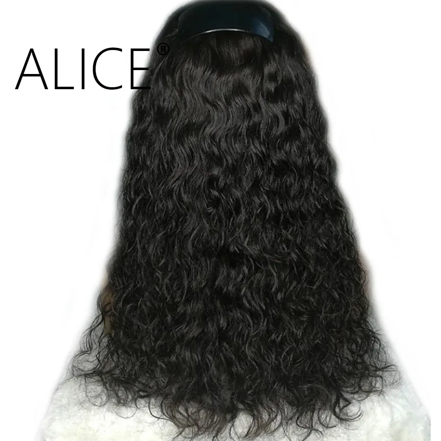 Алиса кудрявые человеческие волосы парики с детскими волосами 130% бразильские волосы remy кружевные передние человеческие волосы парики предварительно выщипанные кружевные парики 13x4
