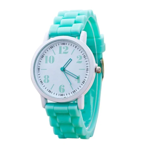 Susenstone часы женские силиконовые красочные часы Мальчик наручные часы для девочек люксовый бренд повседневные часы Мода Relogio Feminino - Цвет: watch 3