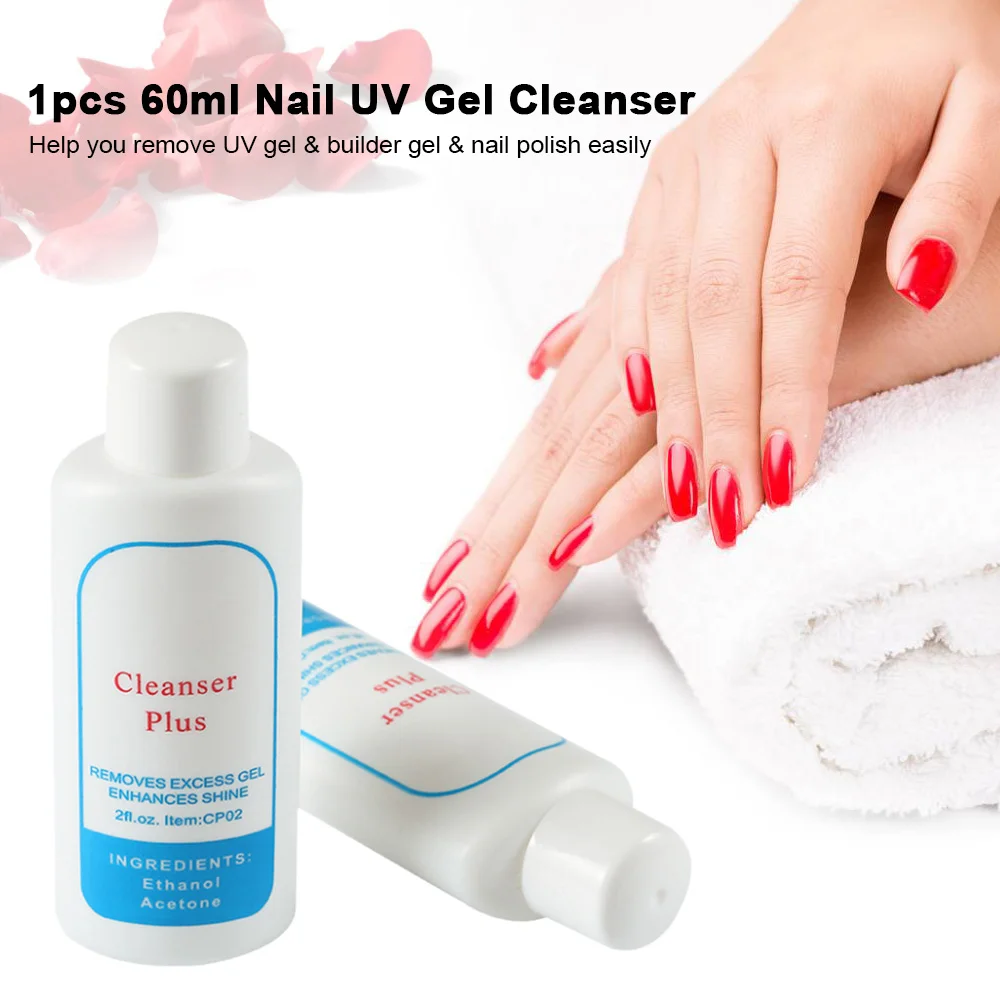 1pcs 60ml Nail UV Gel Cleanser Acrylic Nail Art Builder GEL Polish