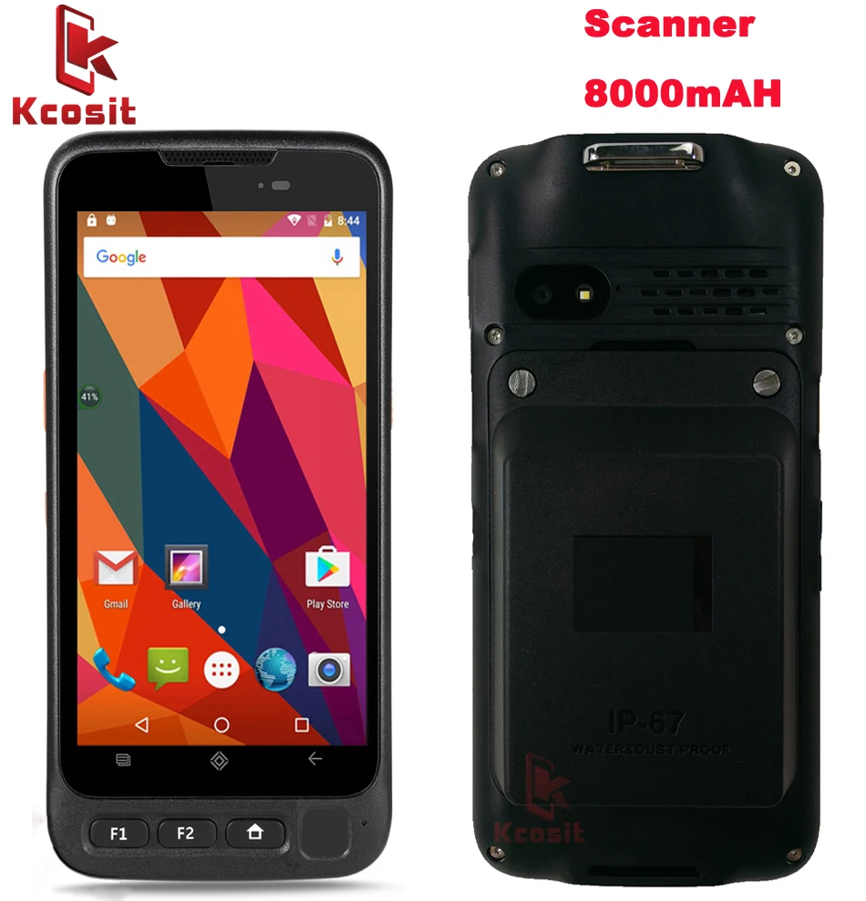 

Original QR 1D 2D Laser Barcode Scanner Android Handheld PDA Terminal Data Collector IP67 Waterproof 8000mAH Battery NFC GPS
