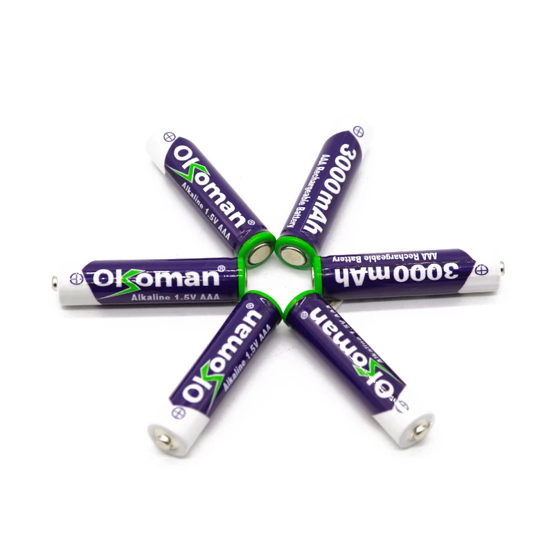 4-40 шт./лот Okoman AAA батарея 3000mah 1,5 V Щелочная AAA аккумуляторная батарея для дистанционного управления игрушечный светильник Batery