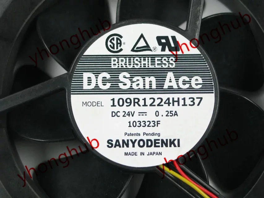 SANYO 109R1224H137 DC 24 В в 0.25A серверный квадратный вентилятор