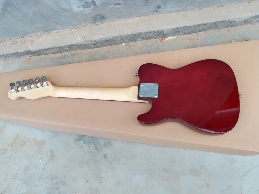 

Top Quality cheap price GYTL-2043 mini Red color black plate rosewood neck Mini TL Electric Guitar, Free shipping