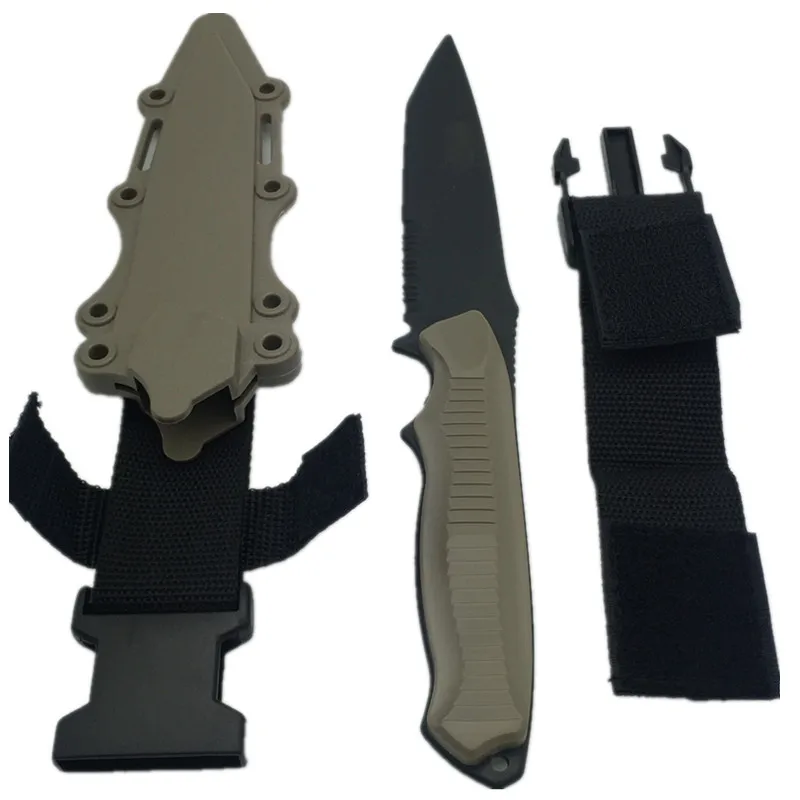 Military Enthusiasts Birthday Gift CS Cosplay Toy Sword Training Props First Blood 1:1 Tactical Knife Model Rubber Dagger