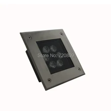 5 шт/ партия, 6 Вт DC12V квадратный светодиодный подземный скрытая система освещения на открытом воздухе здания подземный светильник спот