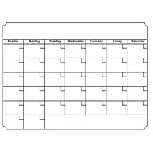 Горячая магнитный календарь доска для сообщений стираемый месяц день Планировщик Съемный DIY стикер