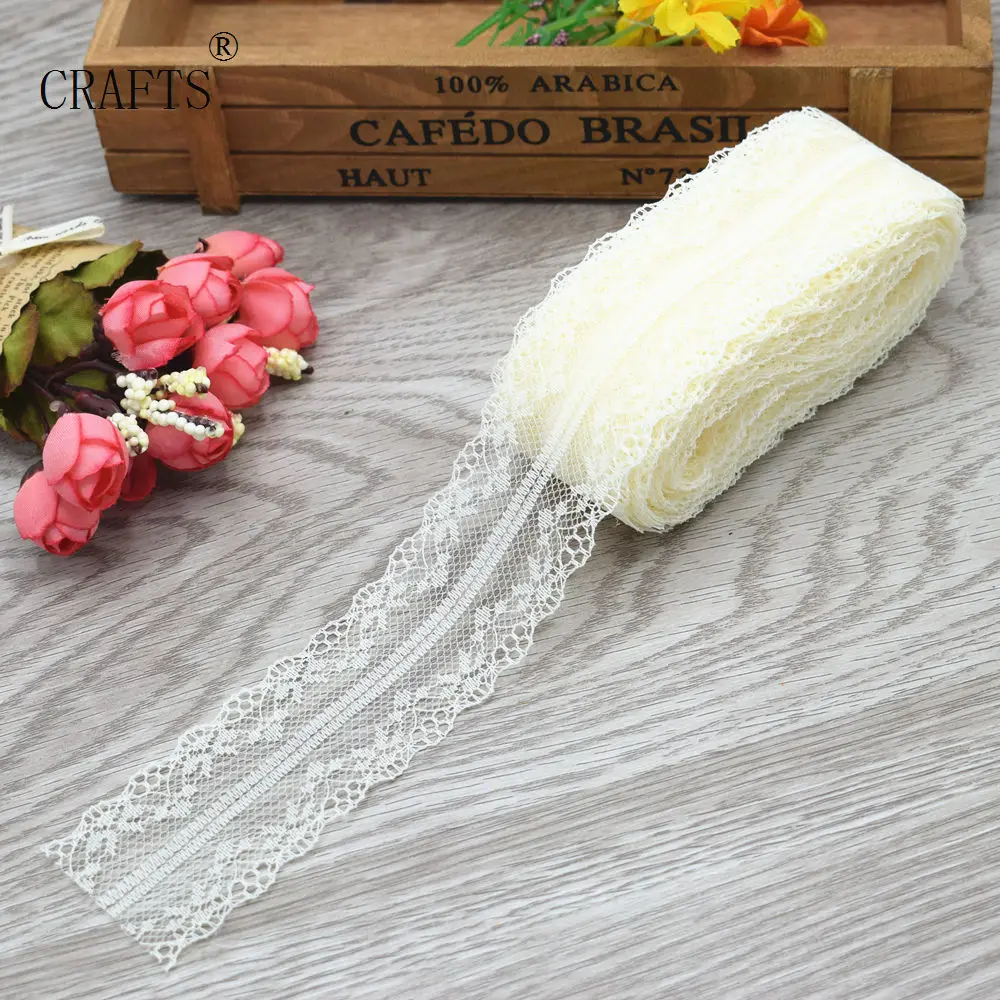 10 yards lace ribbon 3.8 cm wide DIY decoration accessories holiday decorations lace trim ribbon