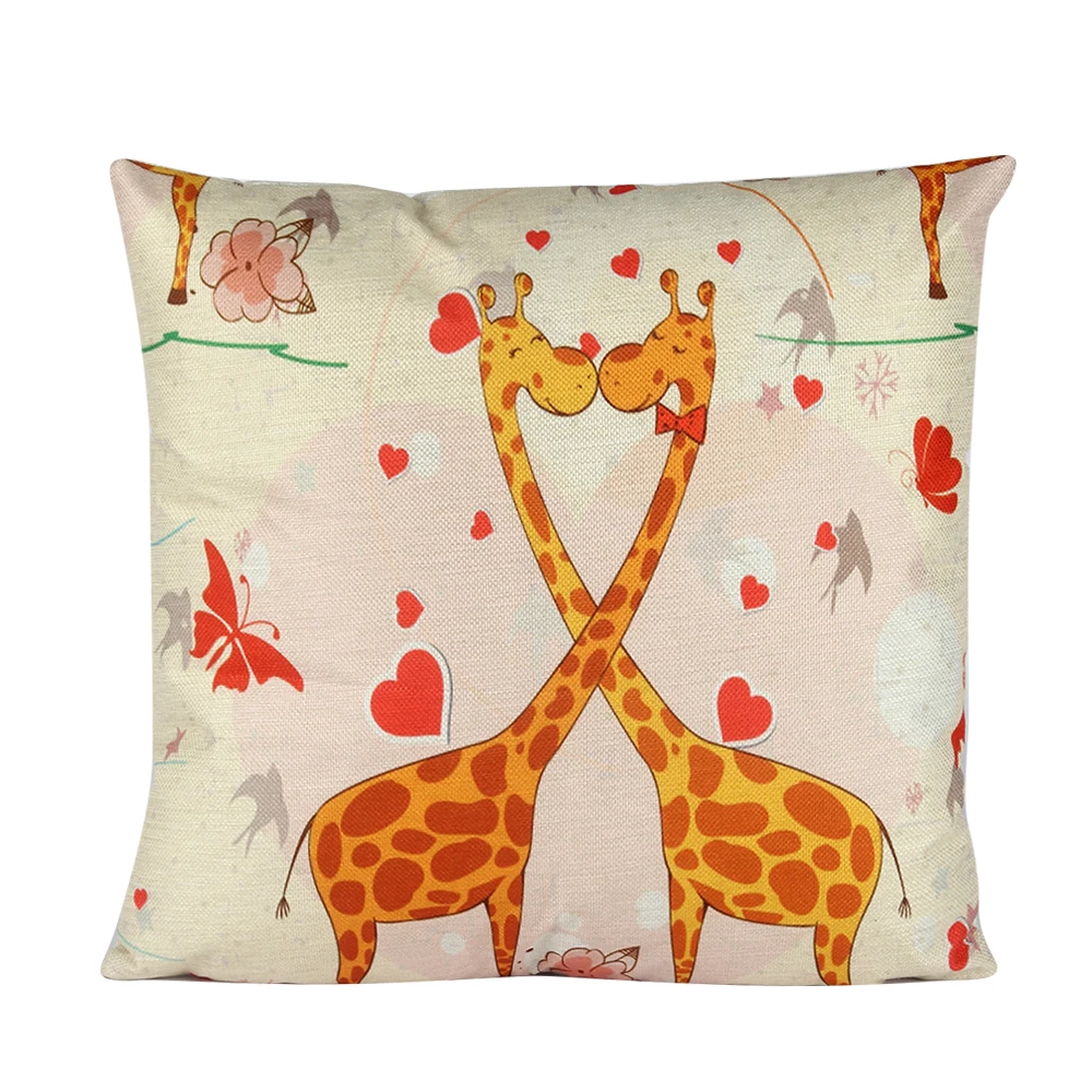 Buy Lovely Elk Print Pillowcases Romantic Pillow Case