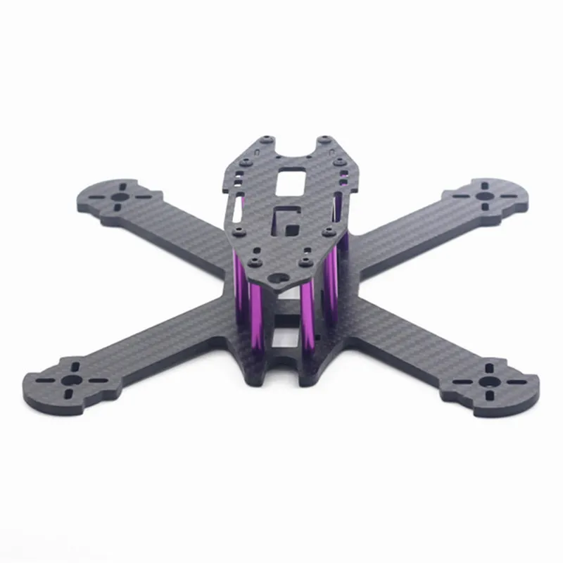 

HSKRC TWE210 210mm Wheelbase 4mm Arm 3K Carbon Fiber X Type FPV Racing Frame Kit for RC Drone Multicopter DIY Motor Spare Parts