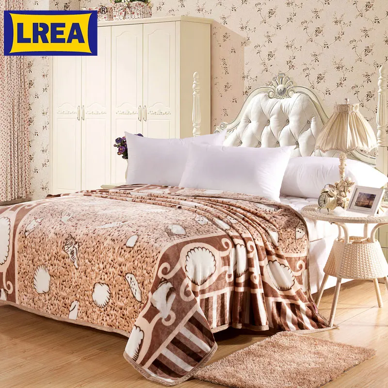 

Brand 4sizes high density Package edge design Super Soft adult Flannel Blanket cover on the bed bedspread blanket for sofa LREA