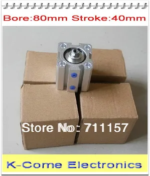 

Pneumatic Compact Air Cylinder 80mm Bore 40mm Stroke SDA 80*40 80-40
