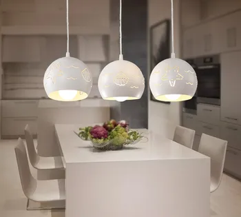 

LED modern minimalist creative three heads restaurant living room dining room bedroom chandelier
