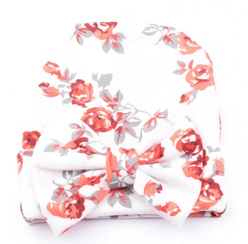 

ON SALE 1 PCS Newborn Baby Hat Beanie Flower Bowknot Cap Infant Girls Hospital Cap Toddler Knit Hat Accessories Hospital Hat