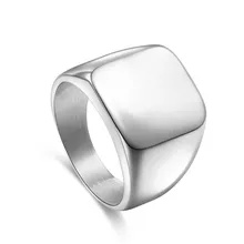 Monograma Personalizado Anillos de Acero Inoxidable Para Los Hombres de La Boda/Fiesta, Nombre Grabado Anillos de Los Hombres,, puede Grabar Palabras En Él