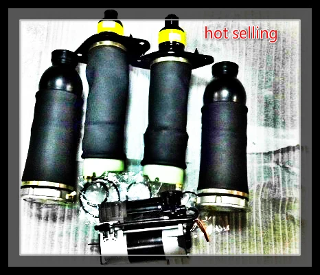 

FREE SHIPPING for Complete set audi Allroad Quattro C5 a6 4Wheel Air Ride Suspension Air Spring Bags & Compressor pump Kit