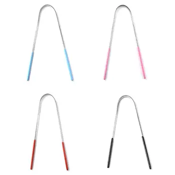 

1Pc Tongue Cleaner Scraper Stainless Steel Dental Cleaning Oral Hygiene Health Clean Tool