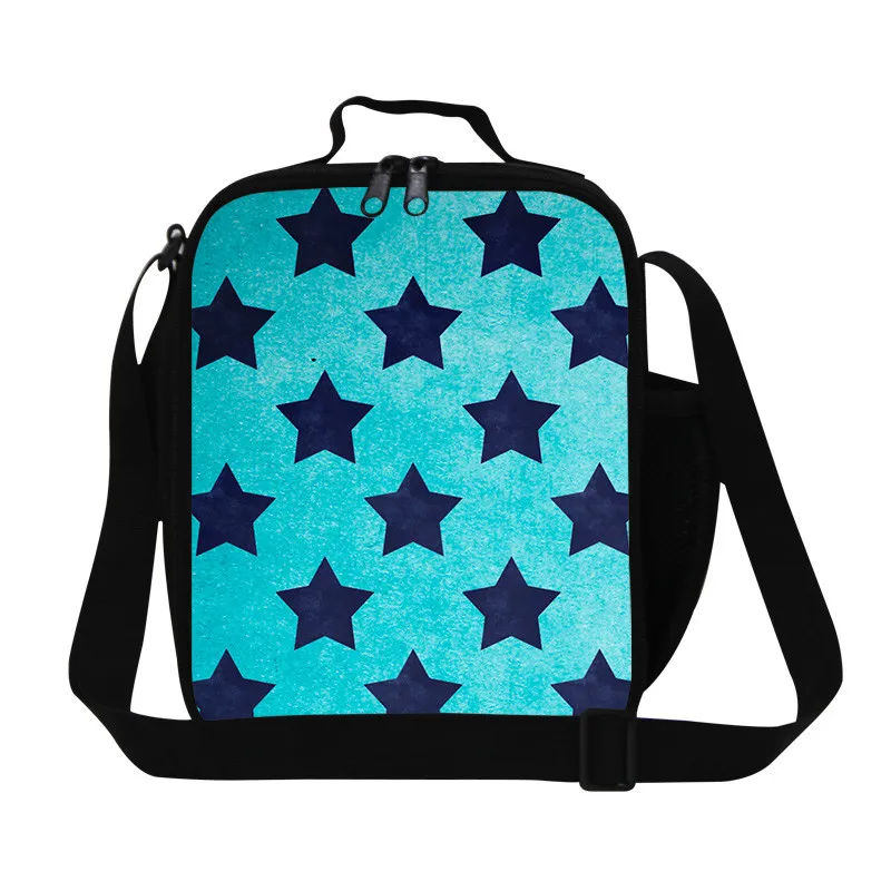 2 Summer new flower dot lancheira tote neoprene lunch bags for women bolsa termica with zipper for food work class outdoor picnic