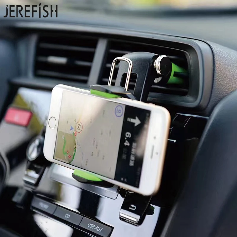 JEREFISH Car Phone Holder Multifunction Air Vent Mount 360 Rotate Mobile Holders Stands for iPhone Samsung Huawei | Мобильные