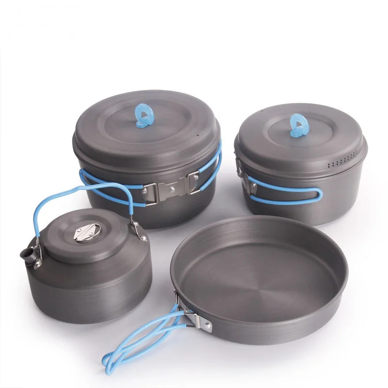 

Ultra light camping pot, portable camping pot combined multi man pot combination 047