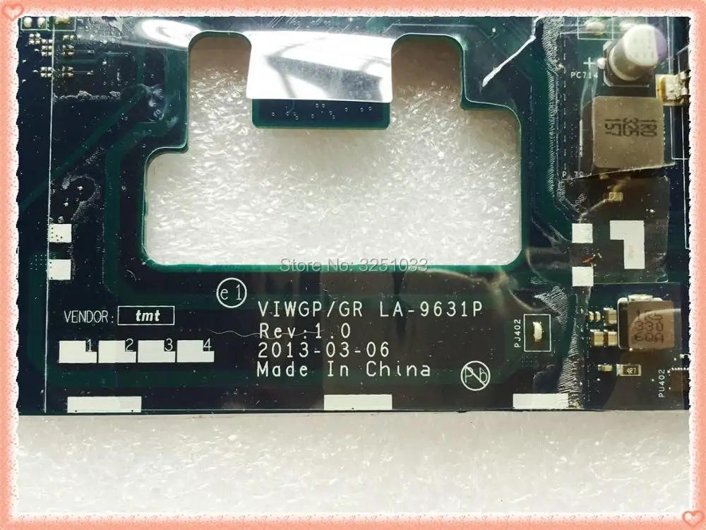 REV 1.0 Motherboard Com suporte i3 i5