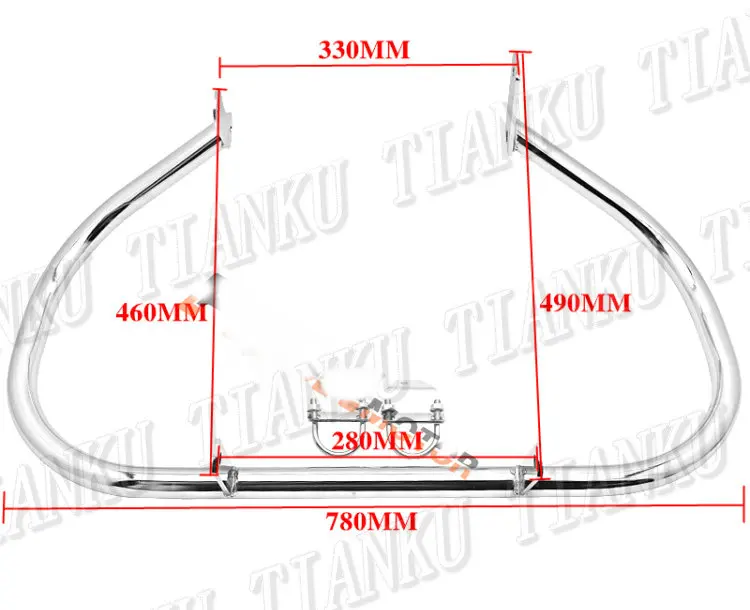 Мотоцикл Металлический защита двигателя для Honda vtx1800r VTX1800S 2002-2008