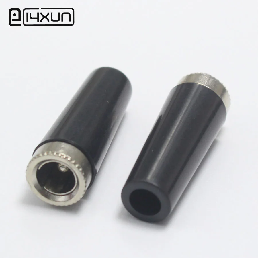1 шт. новый черный 5 5*2 мм DC разъем питания ABS x 2 гнездовой DIY ремонтный адаптер|female dc