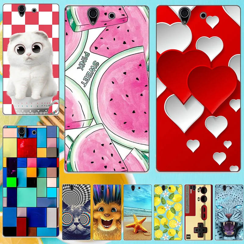 

June New Styel Phone Case For For Sony Xperia Z L36H C6603 Case Hard PC Cover For Sony Xperia Z L36H C6602 Phone Cases Painting