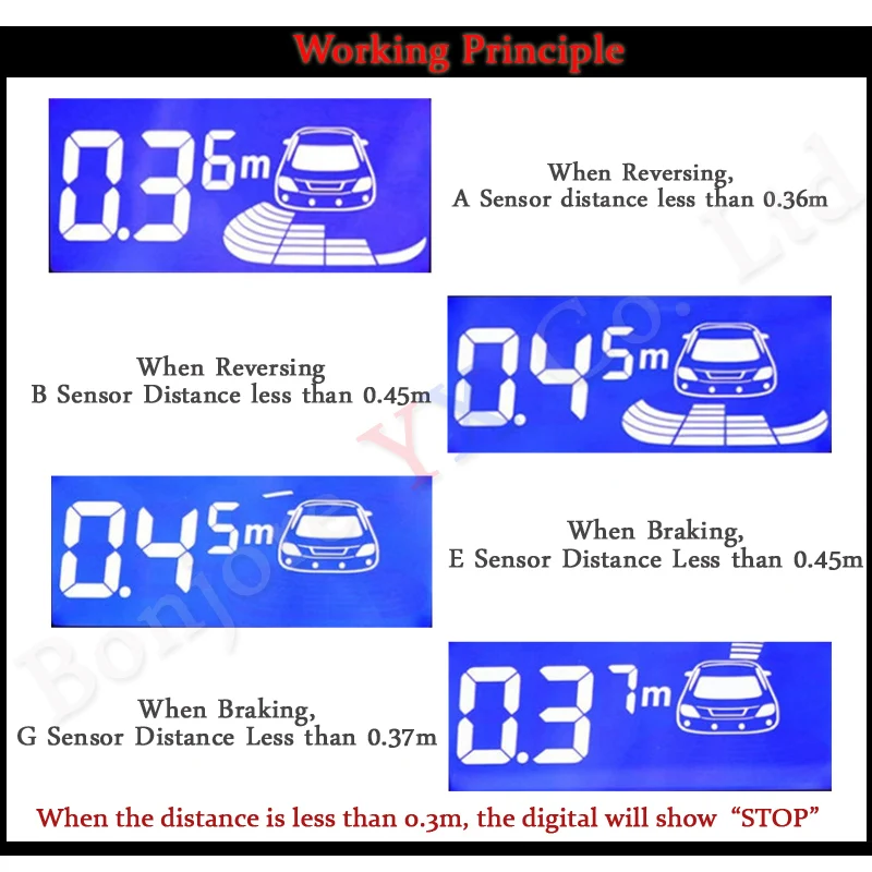 Koorinwoo, новейший ЖК-экран, Парктроник, автомобильные парковочные датчики, 6 зуммеров, сигнальные зонды, автомобильный детектор, автомобильный паркмастер, Реверсивный назад