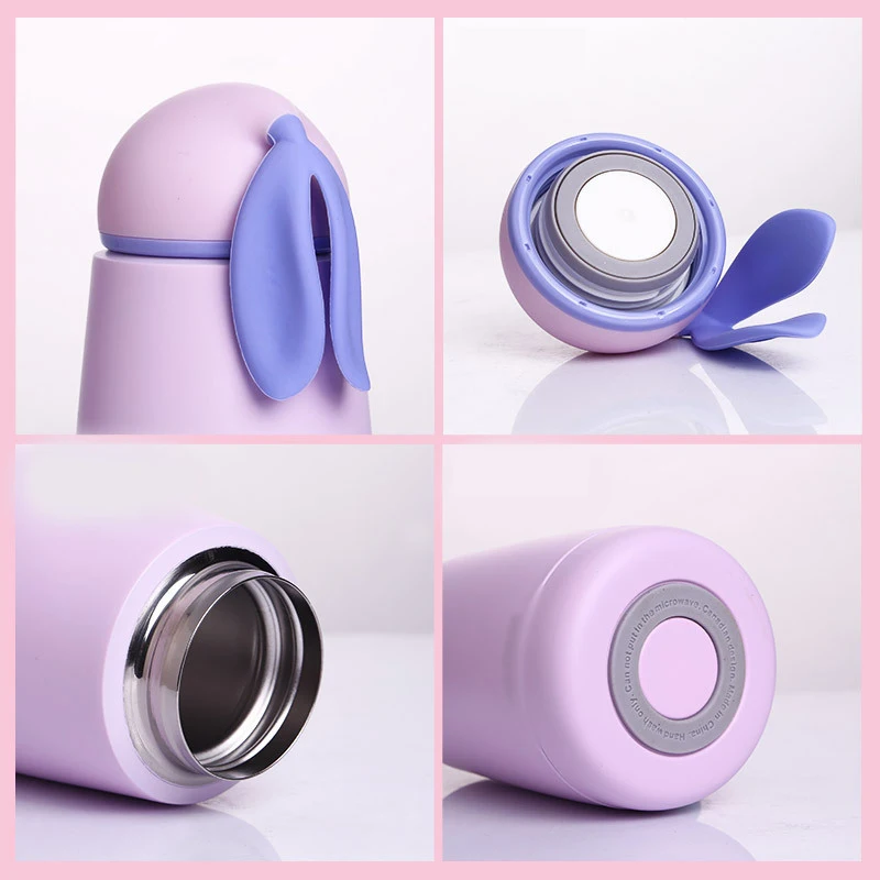 Cartoon Rabbit 304 Stainless Steel Thermos Children Kid Vacuum Flasks Hot Water Insulated Thermocup Tea Coffee Thermos Bottle