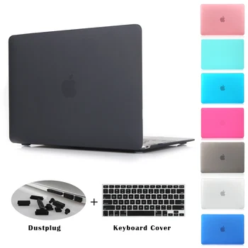 Crystal Clear Matte Rubberized Hard Case Cover for Macbook Pro 13.3 15.4 Pro Retina 12 13 15 inch Macbook Air 11 13 Laptop Shell