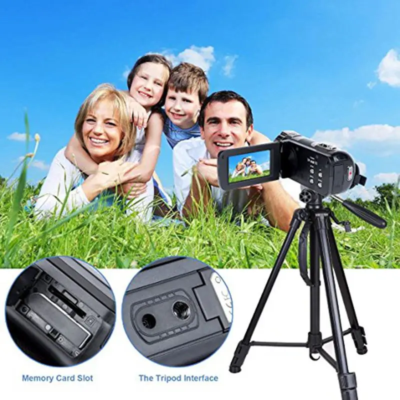 

Recording Digital Video Camera HD Recorder 1080P 24 MP 16X Powerful Digital Zoom Video Camcorder 2.7 Inch LCD Stabilization Wi