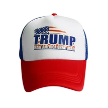 Baseball Cap Printed Mesh Cotton Hat Headwear Outdoor Sports Wear With Adjustable Back Closure American President Election Acces