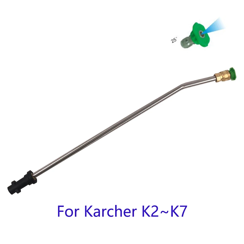 Высокое давление вашершрам шайба металлическая струйная насадка с 5 наконечниками быстрого сопла для Karcher K2 K3 K4 K5 K6 K7 - Цвет: Бесцветный