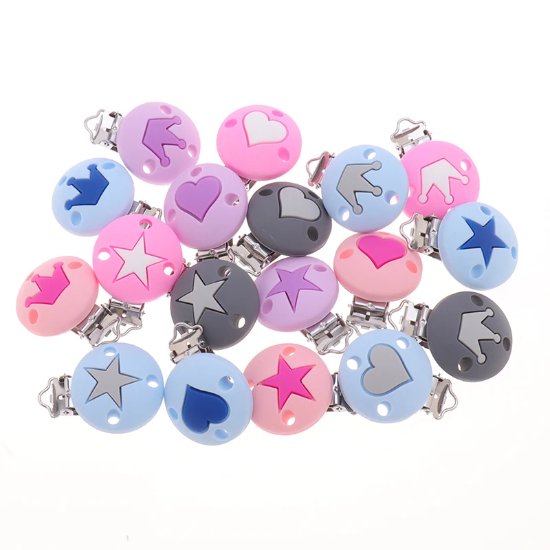 

2PCS SILICONE pacifier clip