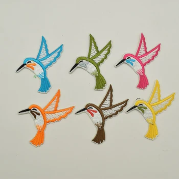 

30ps Small Bird Iron on Applique Patch Embroidered Patches Sew On Design for DIY Craft 6colors