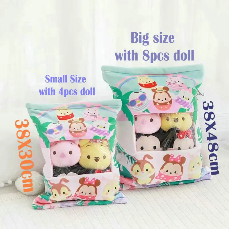 4pcs or 8pcs mini pudding dolls in a bag plush unicorn/Tsum Tsum Kt toy stuffed pillow Creative gift for children Sofa Christmas