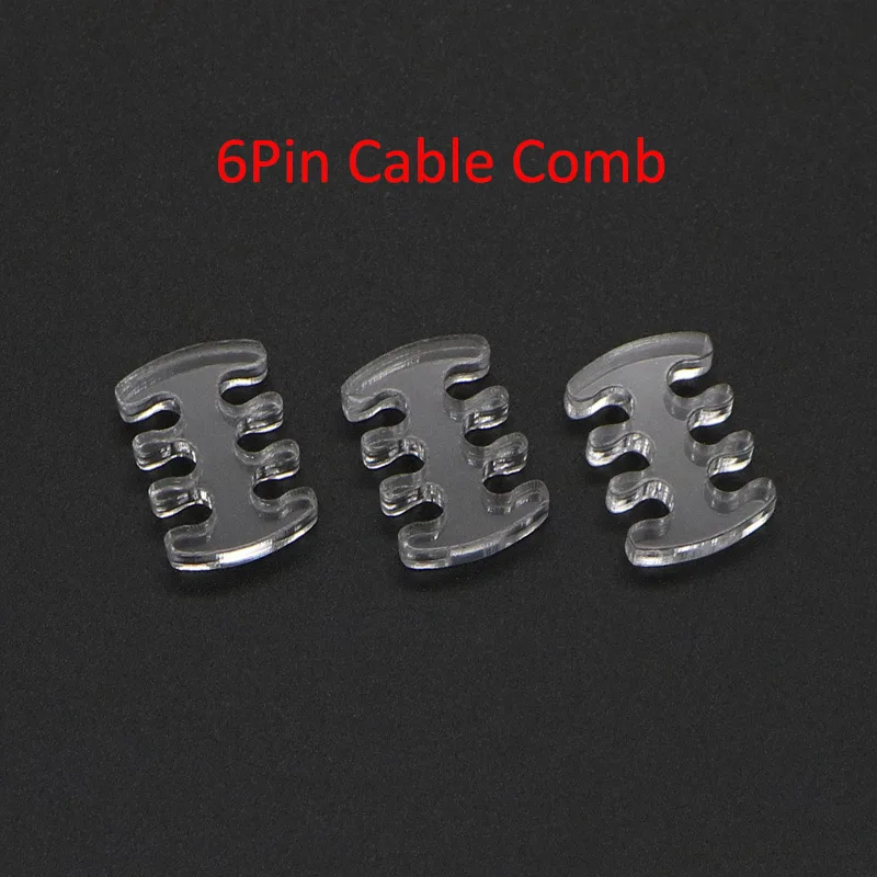 24Pin 16Pin 14Pin 12Pin 8Pin 6Pin 4Pin Open Type Clear Acrylic Comb for Computer Cables.