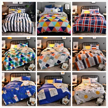 

New Creative Duvet Cover 3/4 pcs Bedding Set Adult Kids Child Soft Bed Linen Single Queen King Size Bedspreads Quilt Pillow Case