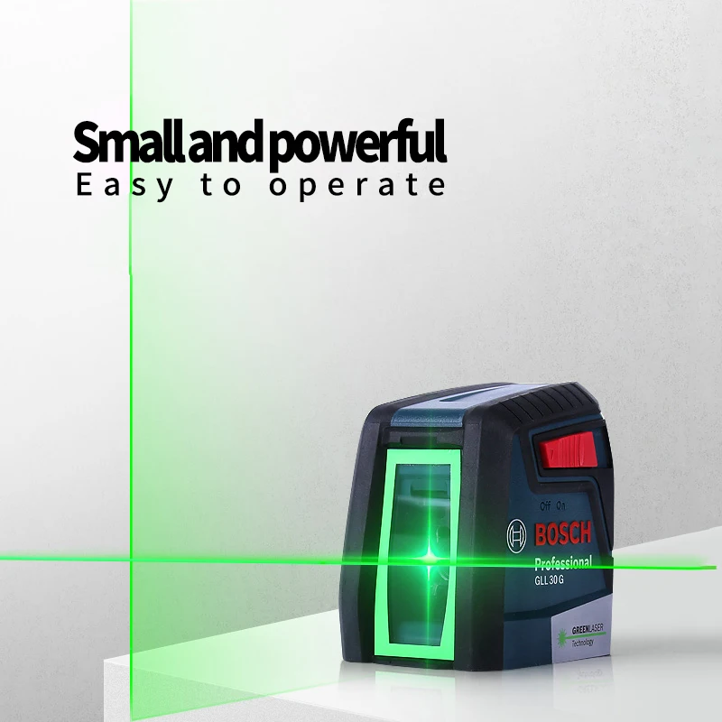 Bosch GLL30G лазерный уровень высокой точности зеленый свет двухлинейный горизонтальный и вертикальный лазерный уровень