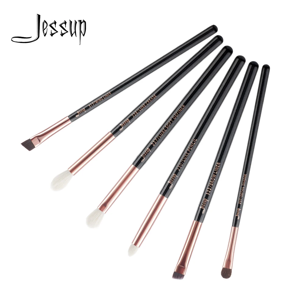 

Jessup Black/Rose Gold Professional Makeup Brushes Set Make up Brush Tools kit Eye Shader Liner T161